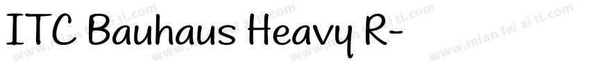 ITC Bauhaus Heavy R字体转换